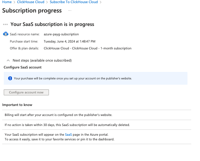 Форма регистрации ClickHouse Cloud